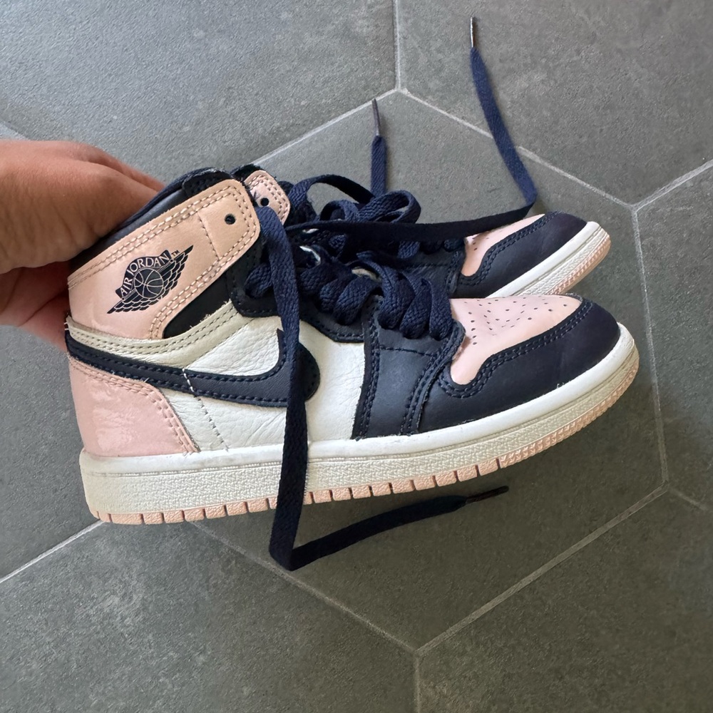 Nike Kids Shoes - Black, Pink, and White